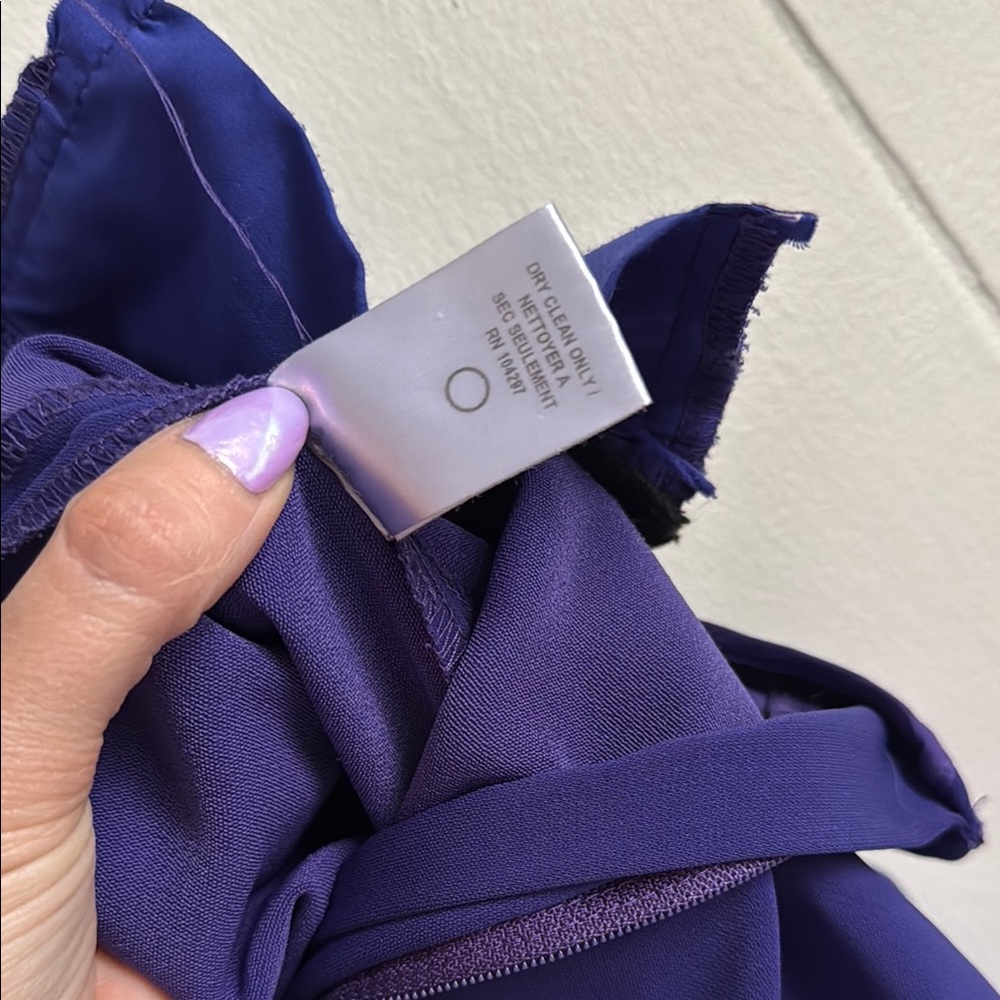 Milly Nicola Cady Purple Pants Sz 6 - Picture 5 of 5